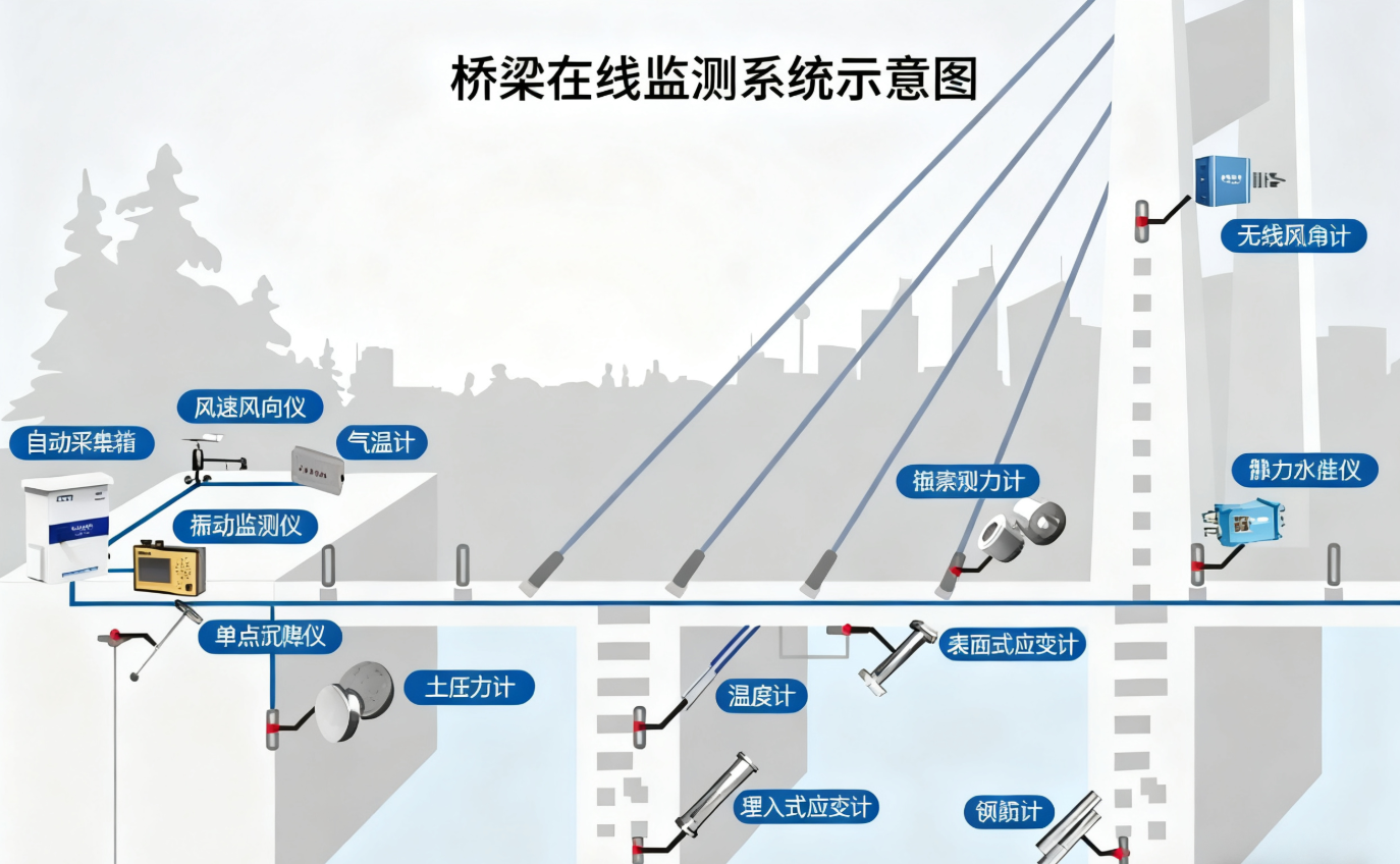 桥梁在线智能监测系统解决方案